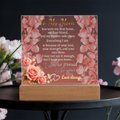 To My Mom – You Were My First Home (Acrylic Plaque Gift)